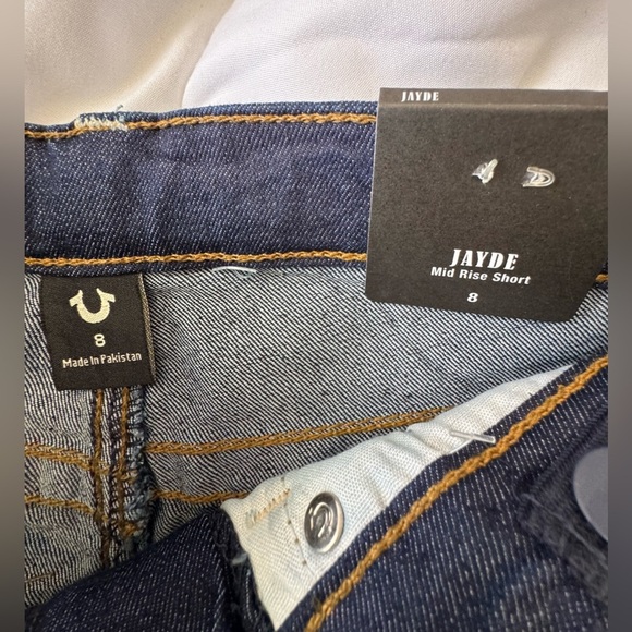 True Religion Girls Blue Denim Shorts - Picture 4 of 6